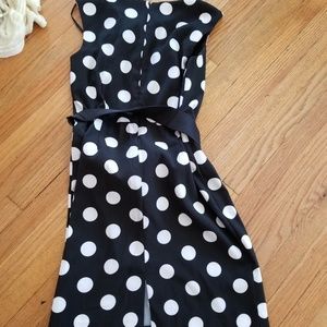 Black and White Polka Dot professional or party dr